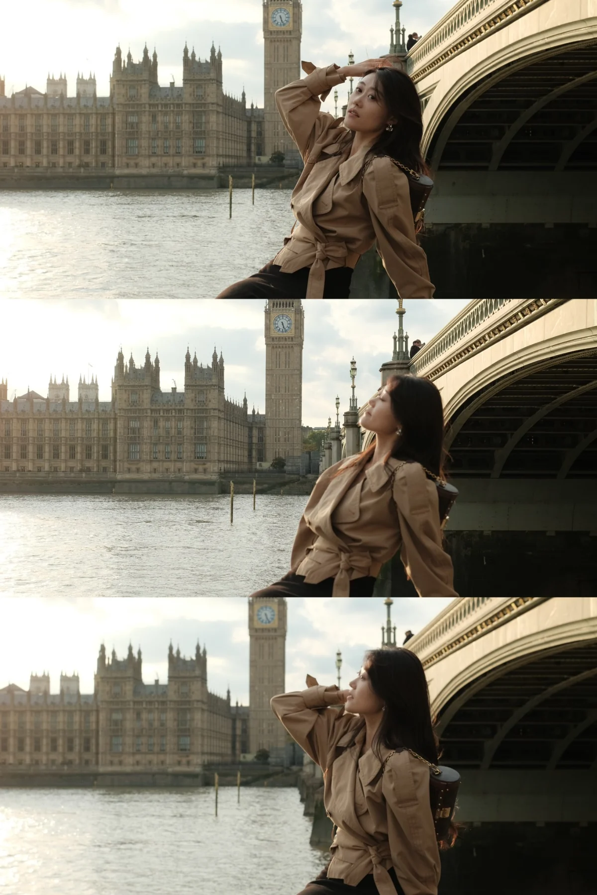 Portrait photography near Westminster Bridge